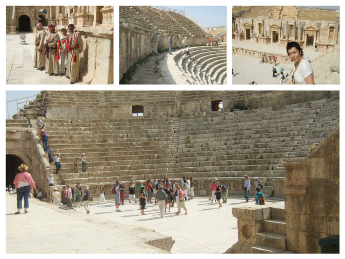  Imponente el Teatro Sur en Jerash, Jordania