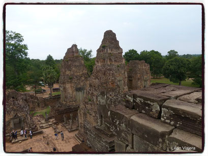 En la cima del Templo Pre Rup, Angkor.